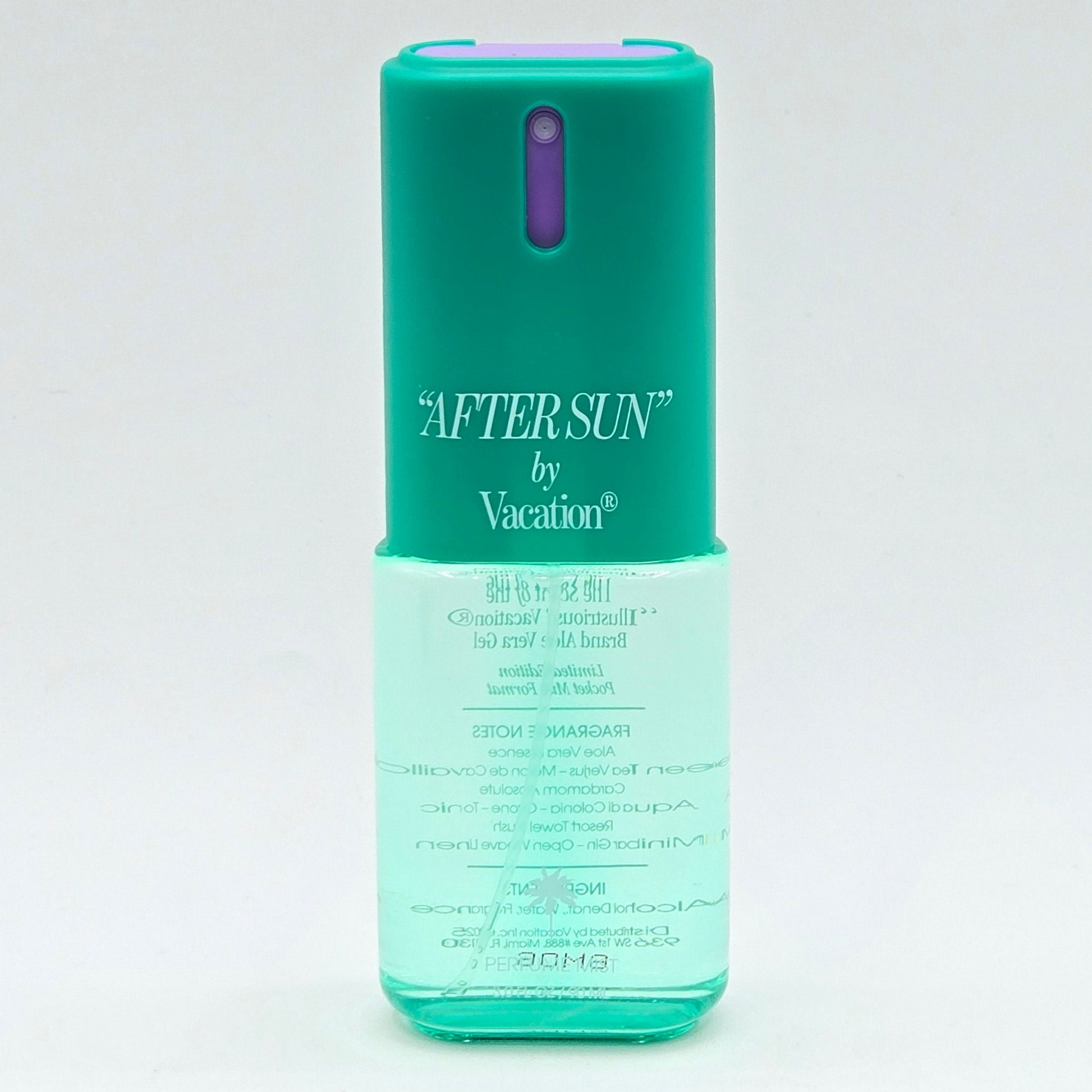 Vacation After Sun Pocket Mist Fragrance bottle on a white background.