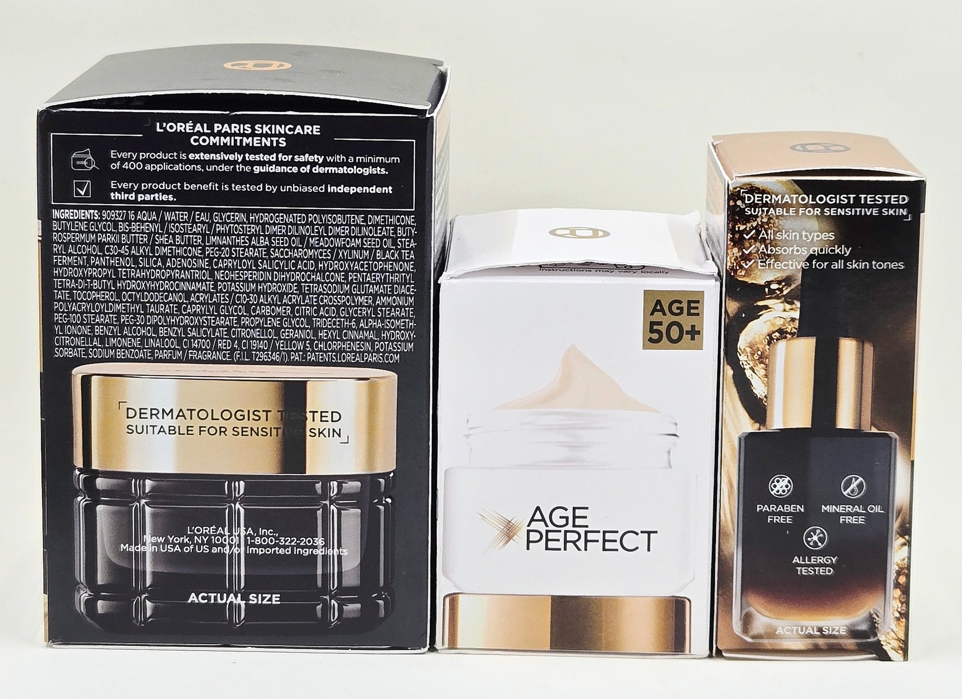 L'Oréal Age Perfect Cell Renewal Midnight Cream and Serum with Collagen Expert Eye Cream