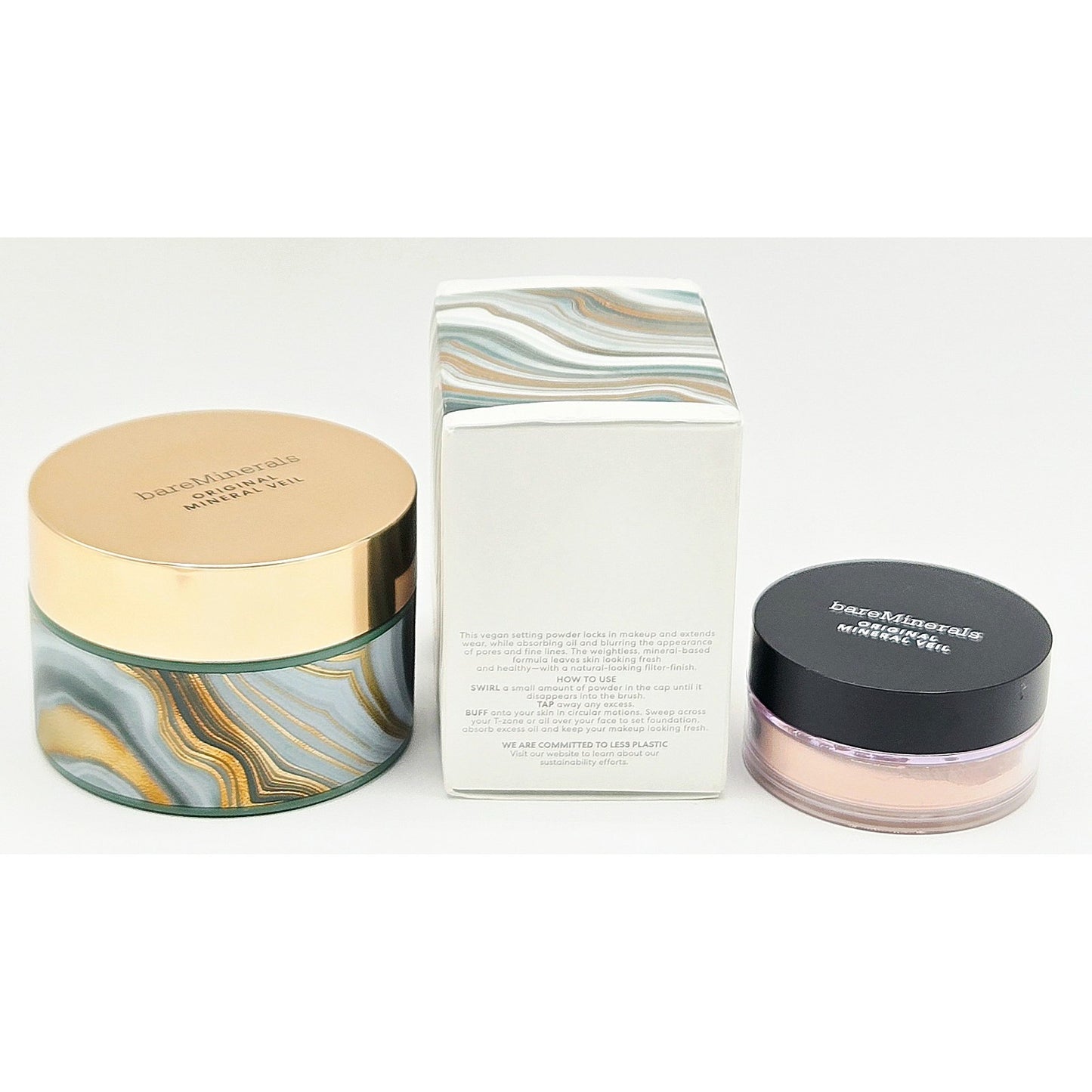 Bare Minerals Deluxe/ Original SPF 25 Mineral Veil Loose Set Powder Translucent