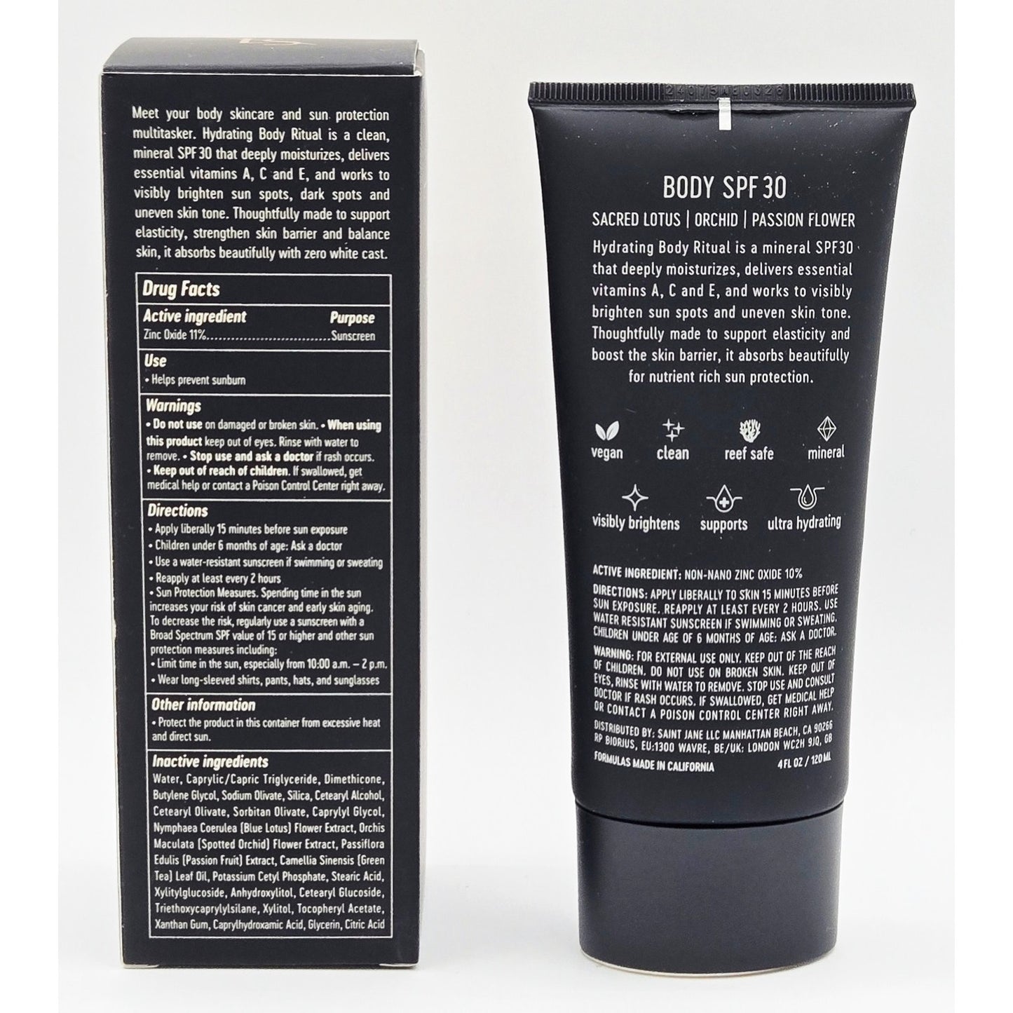 Saint Jane 4 Oz Luxury Body Ritual SPF 30 Sunscreen