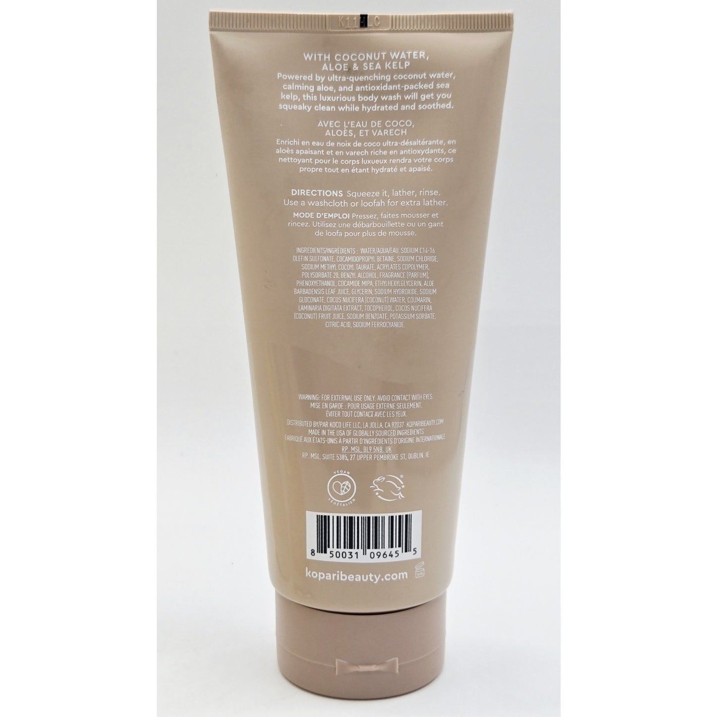 Kopari Ultra Restore Body Butter 12oz & Tahitian Vanilla Hydrating Body Wash 5oz