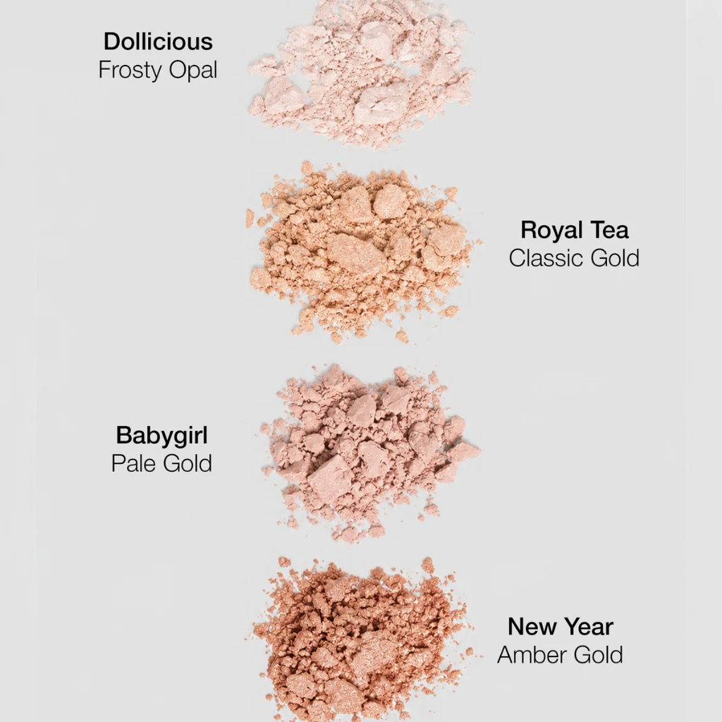 Niaface Dollicious Royal Tea Babygirl and New Year powder swatches