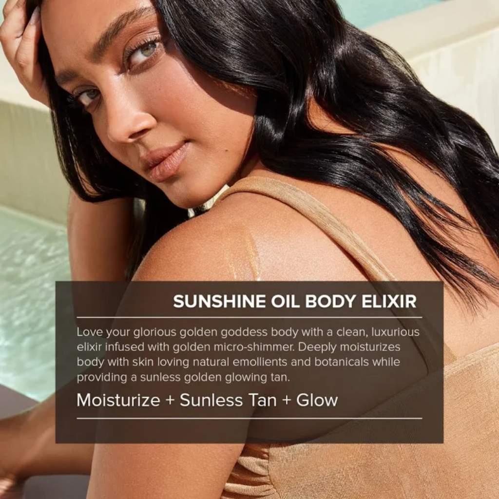 Nudestix Nudebody Sunshine Oil Body Elixir Golden Shimmer 100 mL / 3.38 fl oz