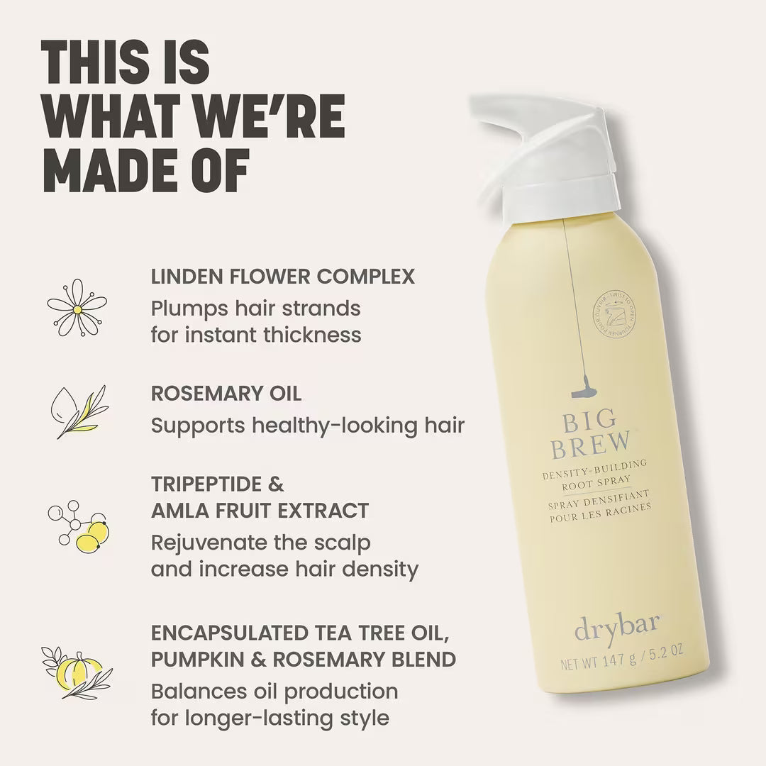 Drybar Big Brew key ingredient graphic