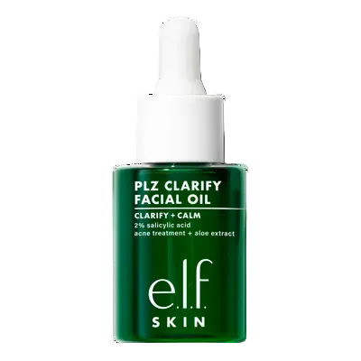 e.l.f. SKIN PLZ Clarify Facial Oil 2% Salicylic Acid Acne Treatment 1 fl oz