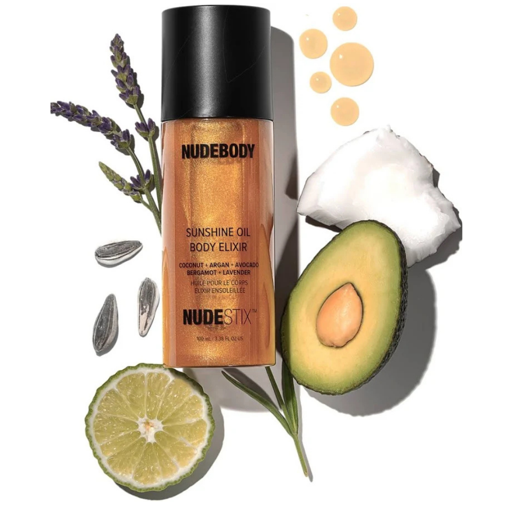 Nudestix Nudebody Sunshine Oil Body Elixir Golden Shimmer 100 mL / 3.38 fl oz