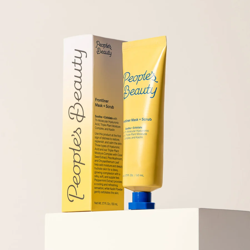 People’s Beauty Frontliner Mask + Scrub exfoliating facial treatment