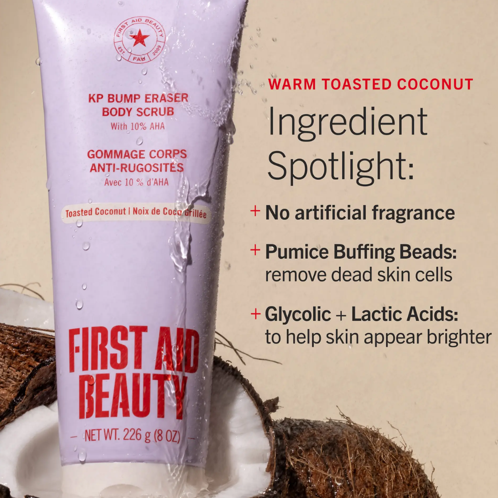 First Aid Beauty KP Bump Eraser Toasted Coconut 8 oz product detail