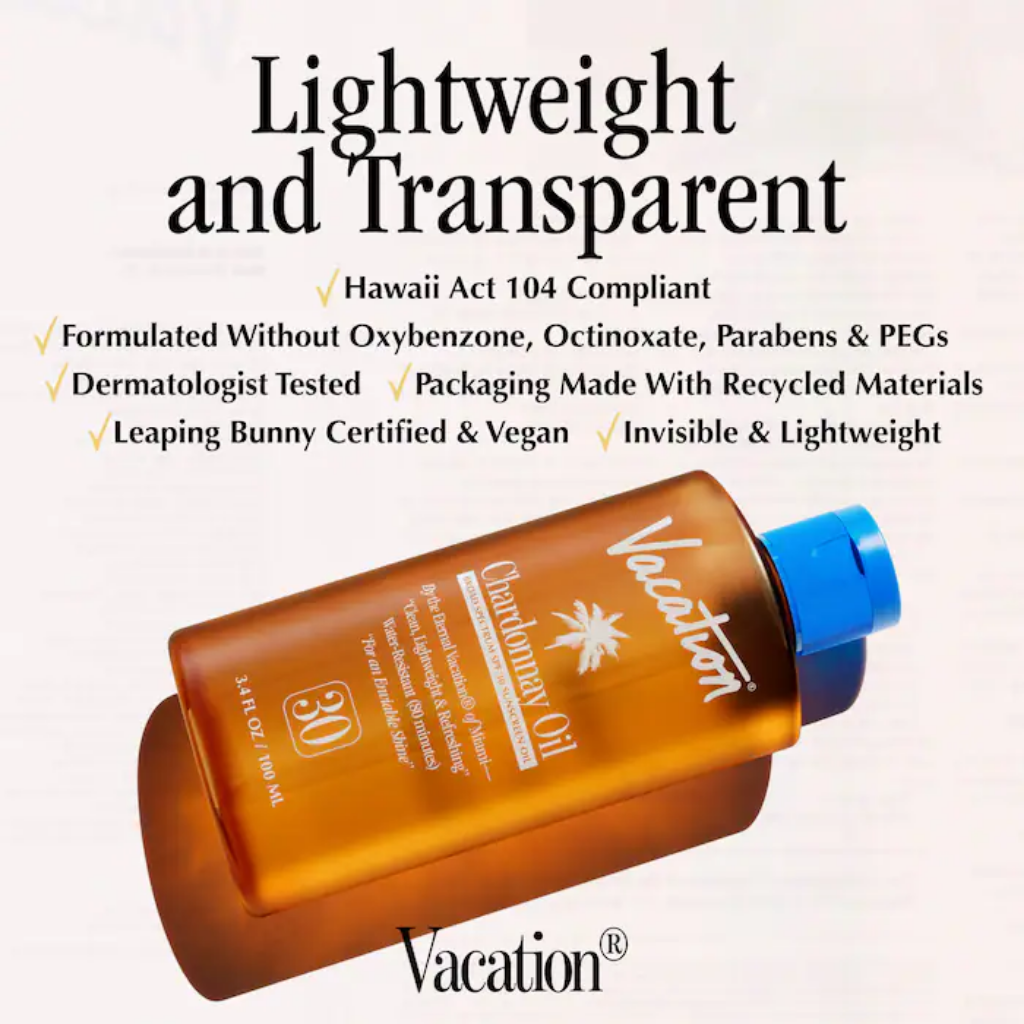 Vacation Chardonnay Oil Broad Spectrum SPF 30 100 mL / 3.4 fl oz