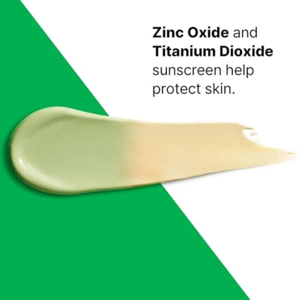 Green-to-beige swatch of Dr. Jart+ Cicapair Color Correcting Treatment with zinc oxide and titanium dioxide.