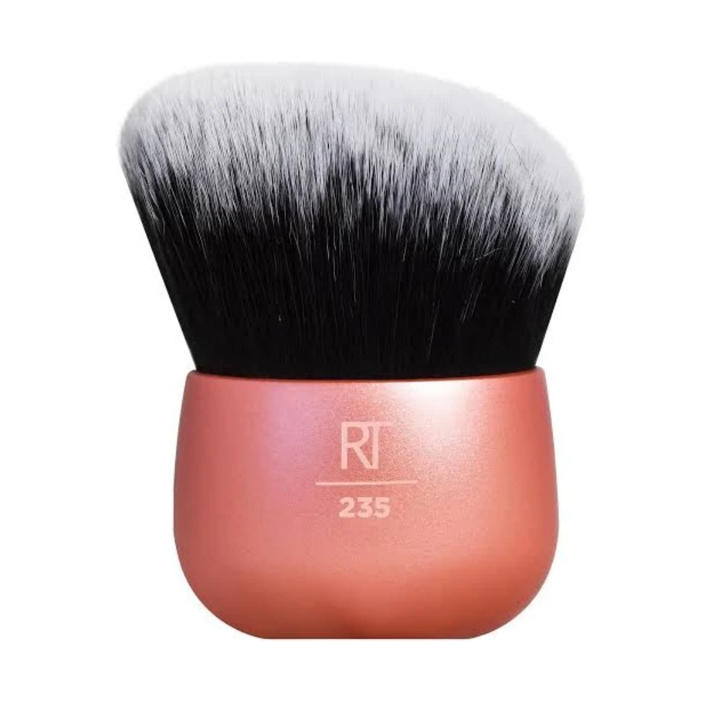 Real Techniques 235 Angled Kabuki brush with compact pink grip