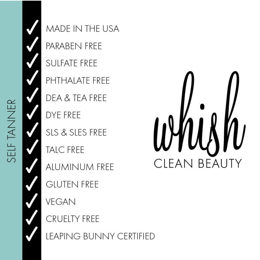 Whish Sun Kissed Agave Self Tanner Lotion self-tanning body lotion detail