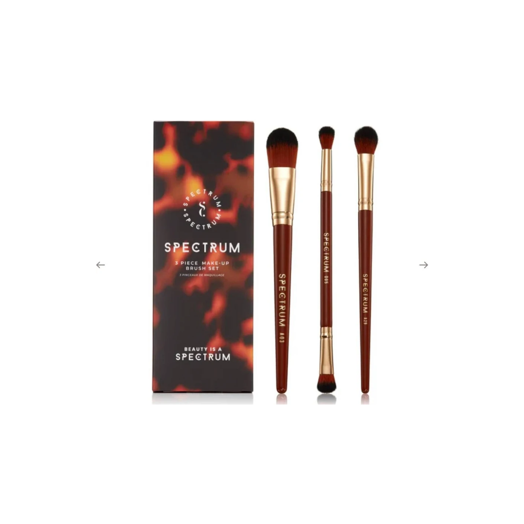 Spectrum Collections Pantherine 3-piece makeup brush set product detail