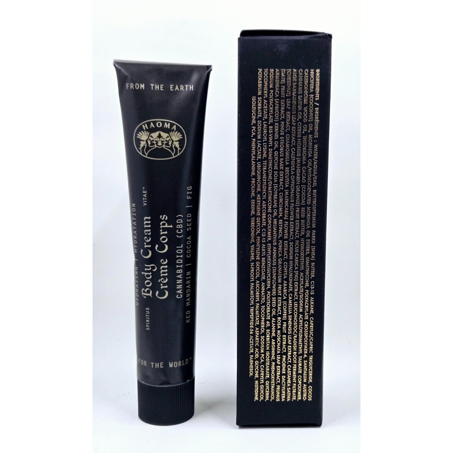 Haoma Hydrating Body Cream Red Mandarin Cocoa Seed Fig 3.1 oz
