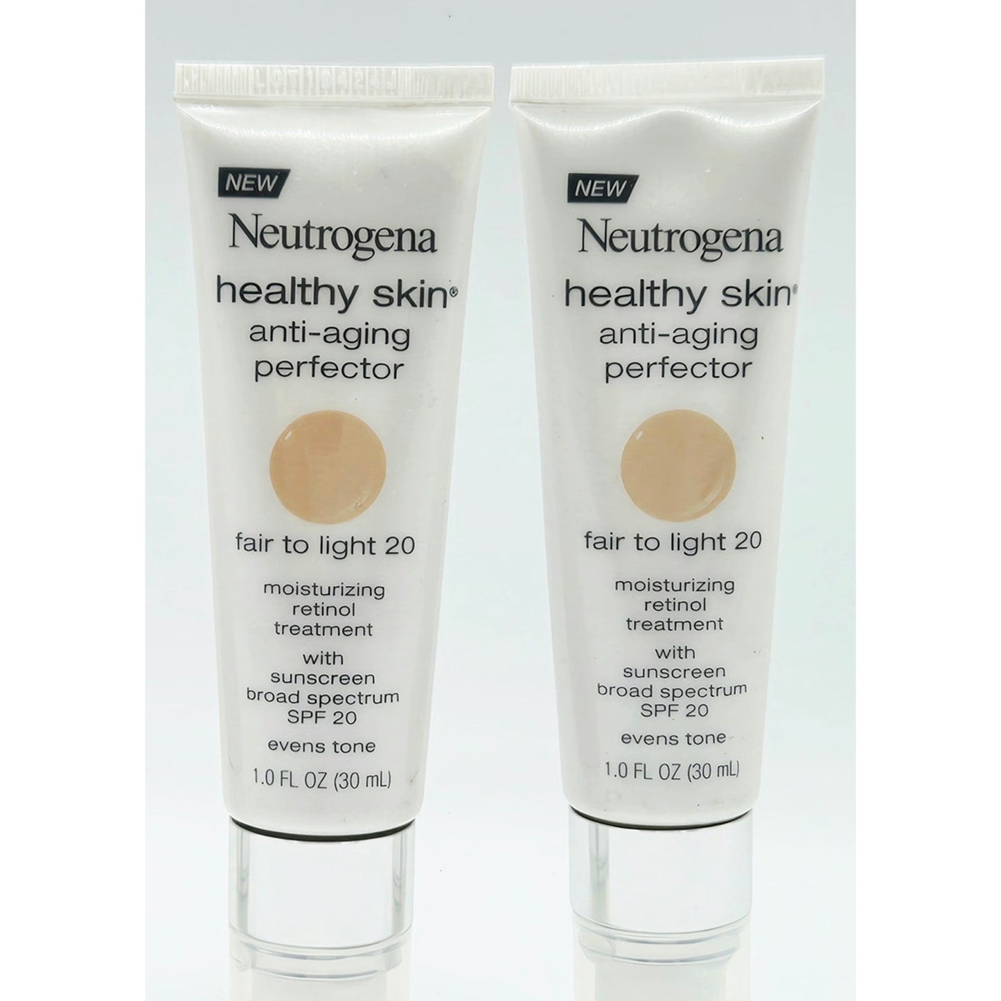 Neutrogena Healthy Skin Anti Aging Perfector Fair to Light #20- SPF 20- 2 Pack