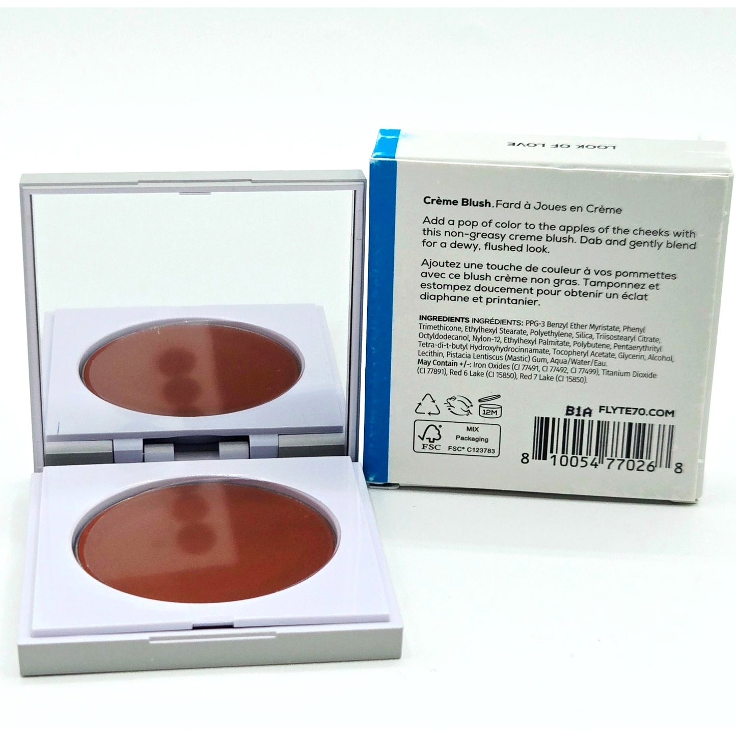 Flyte 70 GlowBack Brightening Primer- Hazy Cheek Creme+Creme to Powder Hilighter