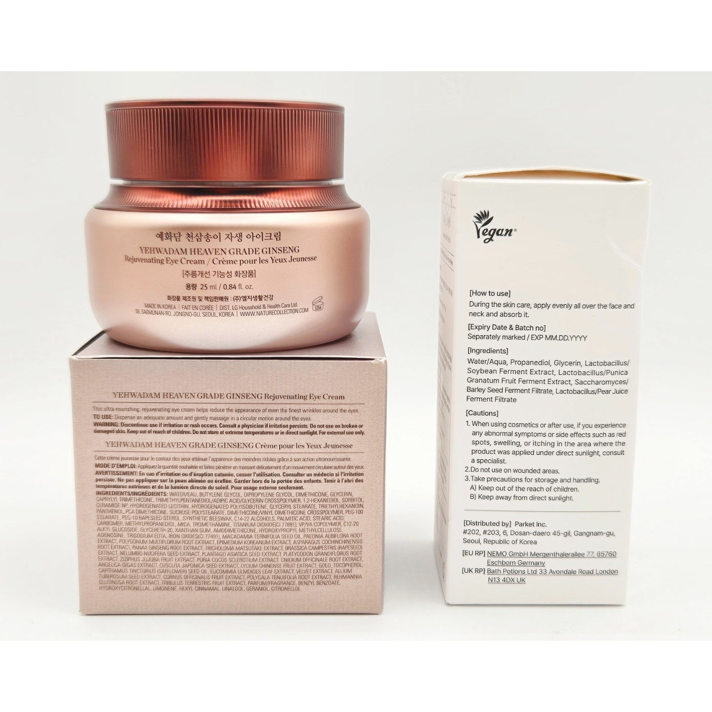 Mixsoon Bean Essence w/ The Face Shop YEHWADAM Heaven Grade Ginseng Eye Cream