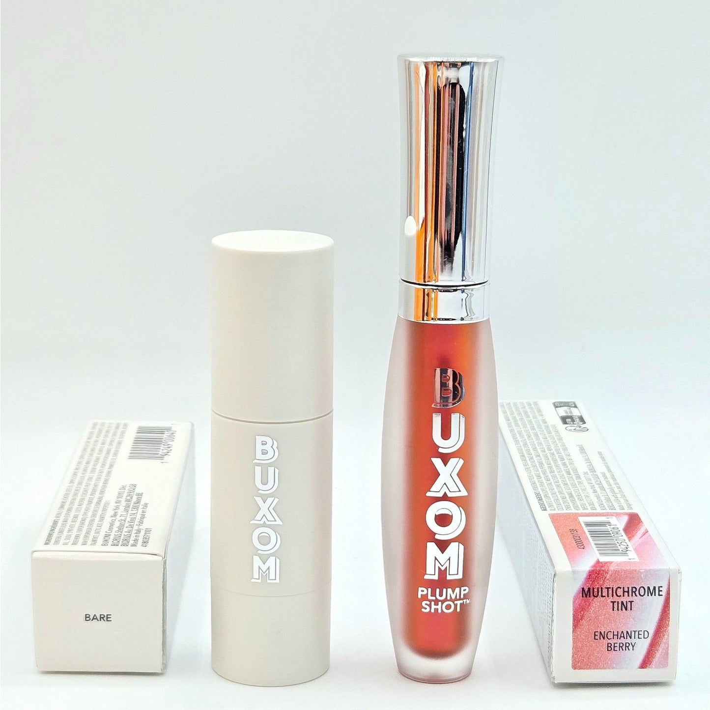 Buxom POWER-FULL Plump & Repair Lip Butter BARE + PLUMP SHOT Enchanted Berry NIB