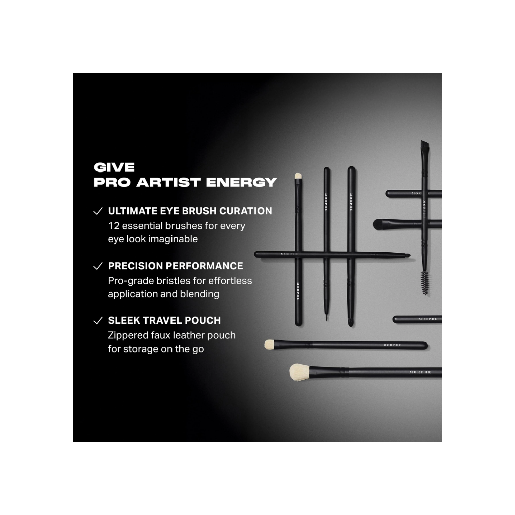 Morphe Eye Shaping Essentials bamboo and charcoal-infused eye brushes