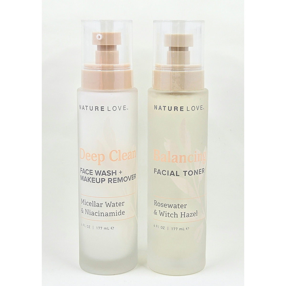 Nature Love Face Wash and Facial Toner Set 6oz Each