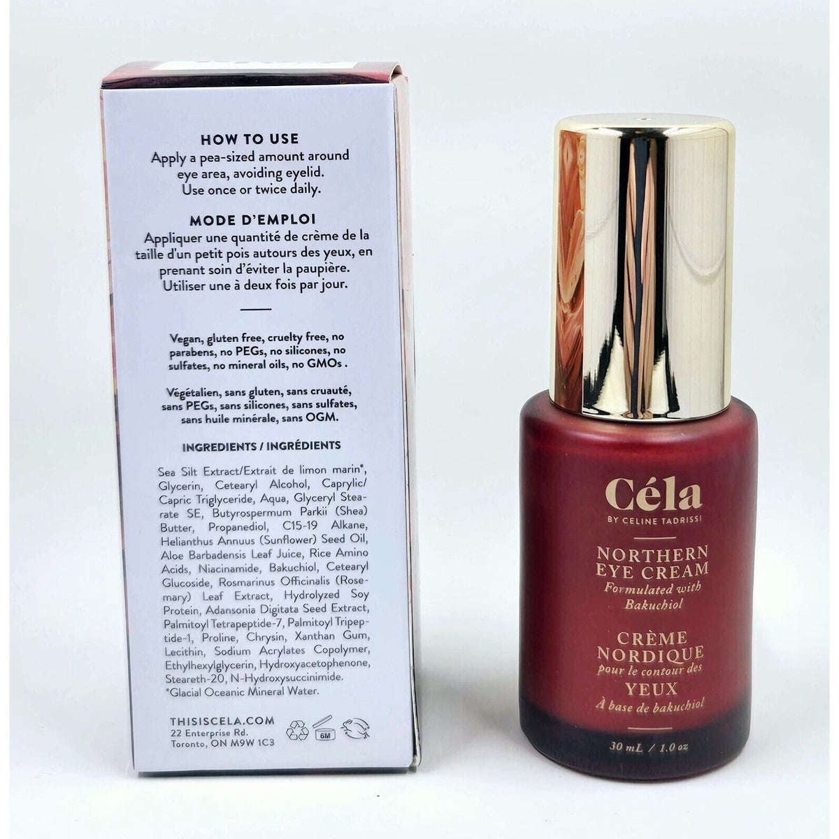 CÉLA Northern Eye Cream w/ Bakuchiol For Anti-Aging- 30ml/1 oz NEW