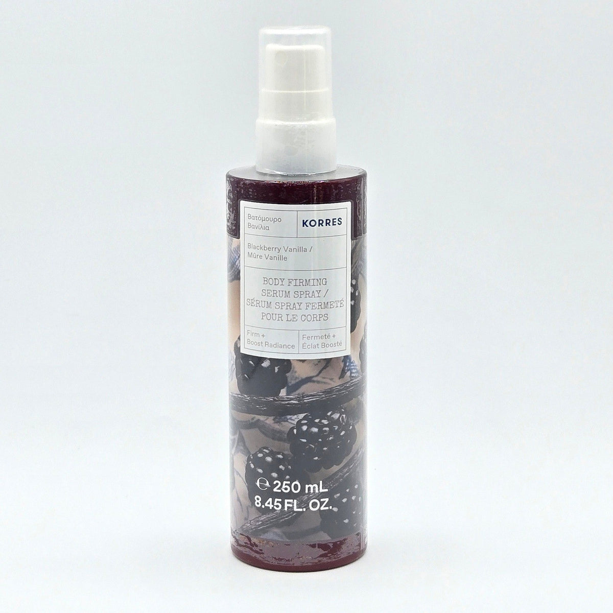 Korres Blackberry Vanilla Body Firming Serum Spray 250 mL