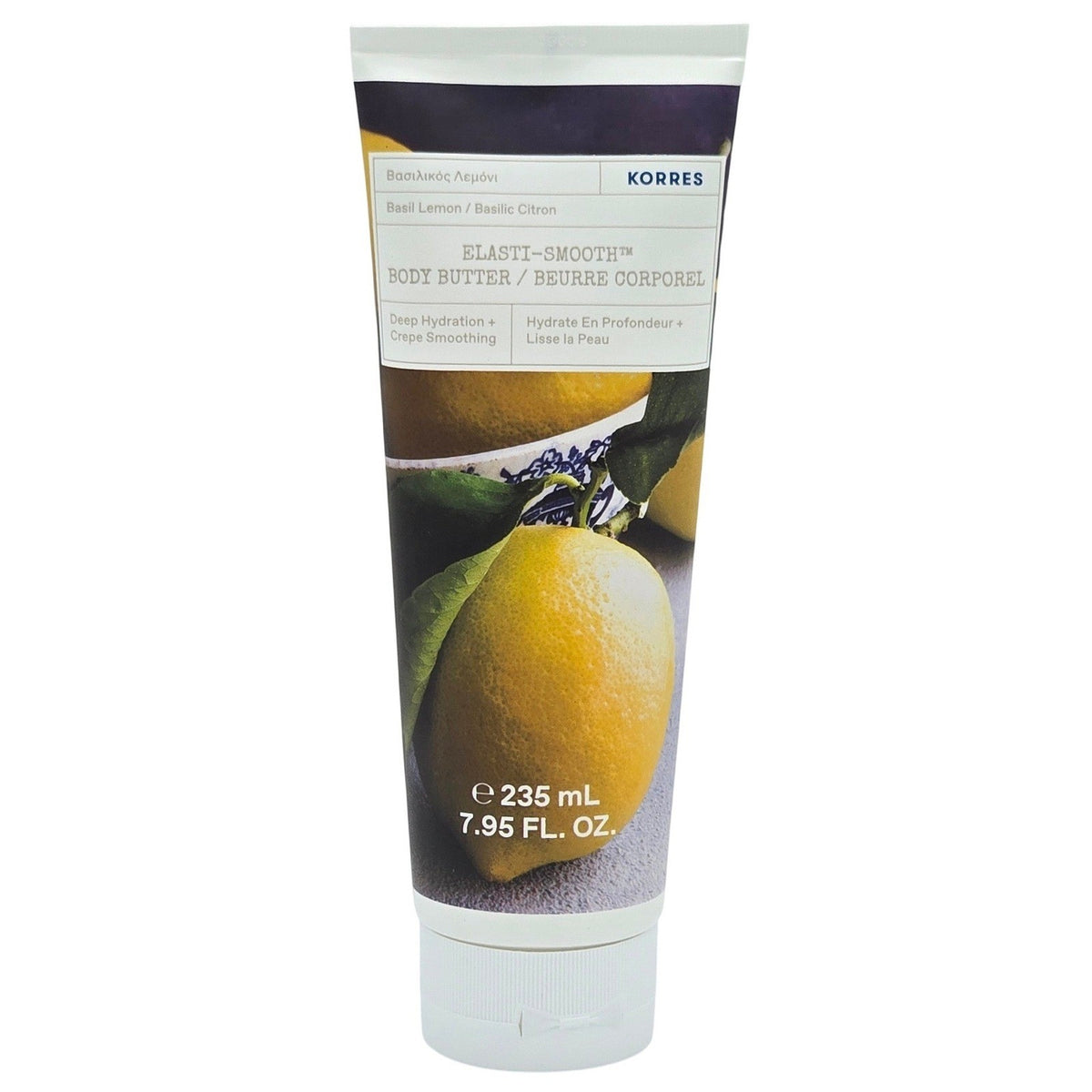 Korres Basil Lemon Elasti-Smooth Body Butter w/ Squalane 7.95 FL. OZ.