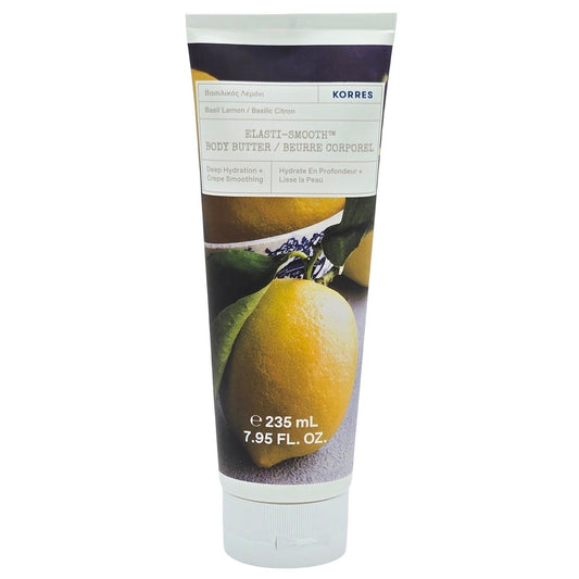 Korres Basil Lemon Elasti-Smooth Body Butter w/ Squalane 7.95 FL. OZ.