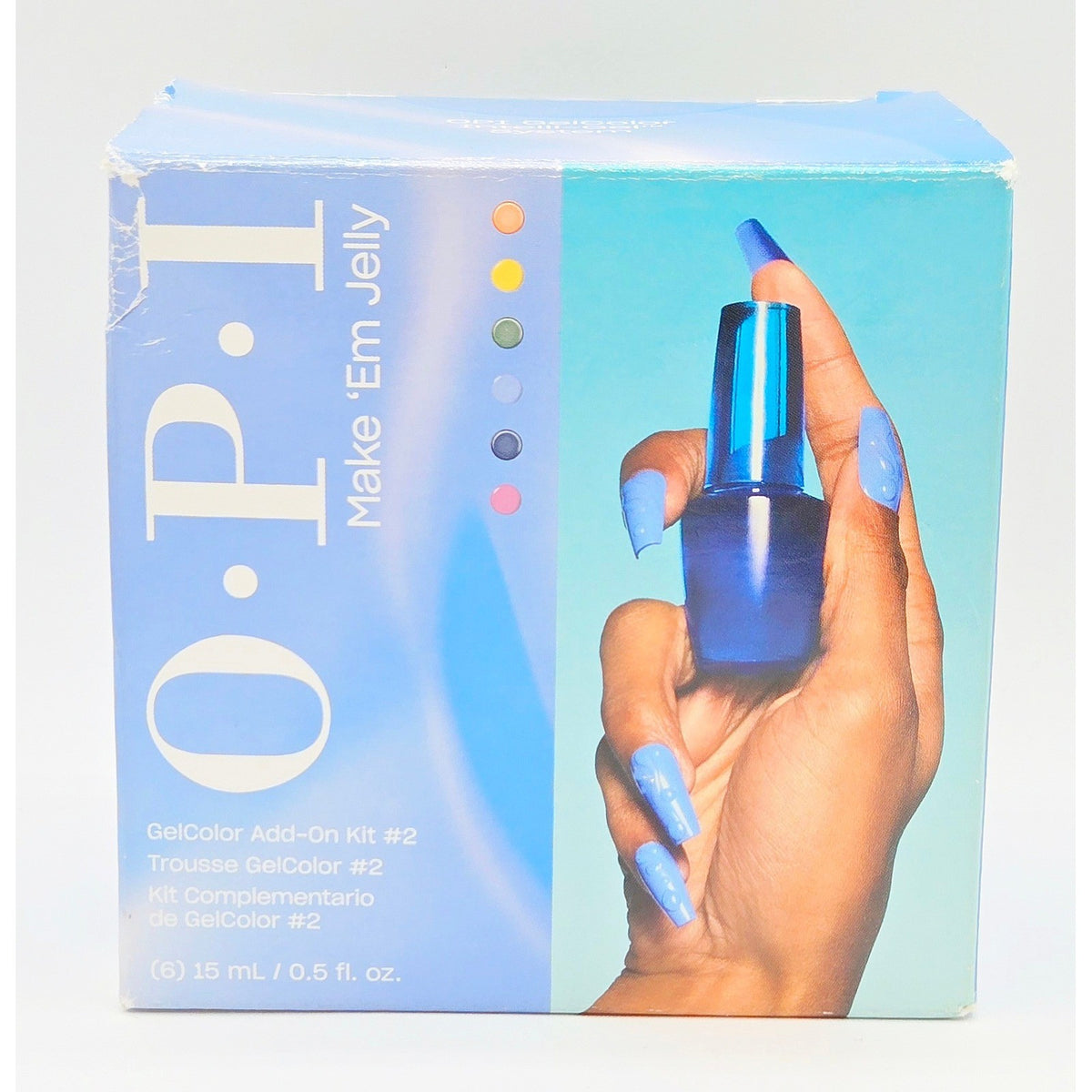 OPI Summer 2025 Make 'Em Jelly GelColor Kit #2, six 15 mL professional gel nail polish shades