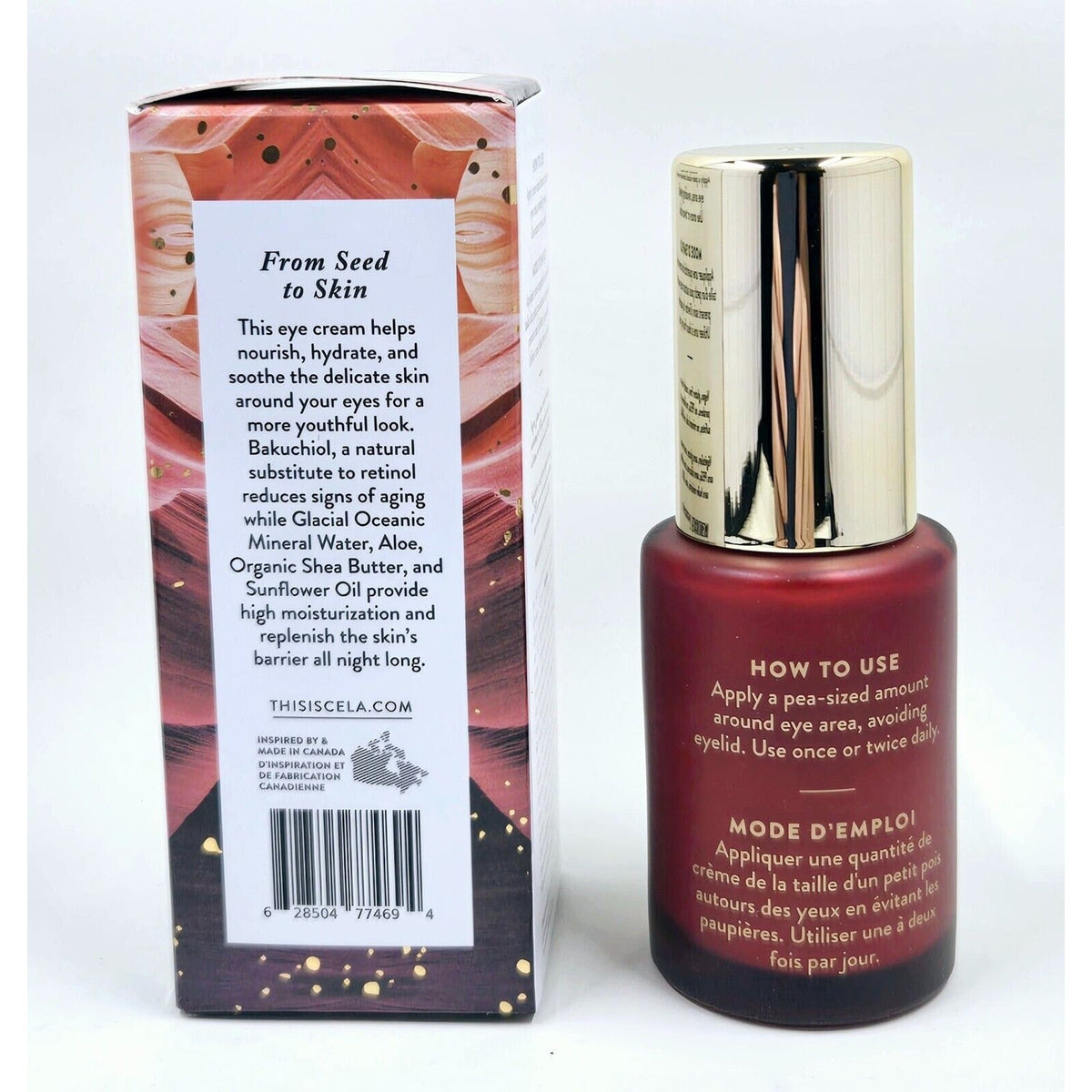 CÉLA Northern Eye Cream w/ Bakuchiol For Anti-Aging- 30ml/1 oz NEW