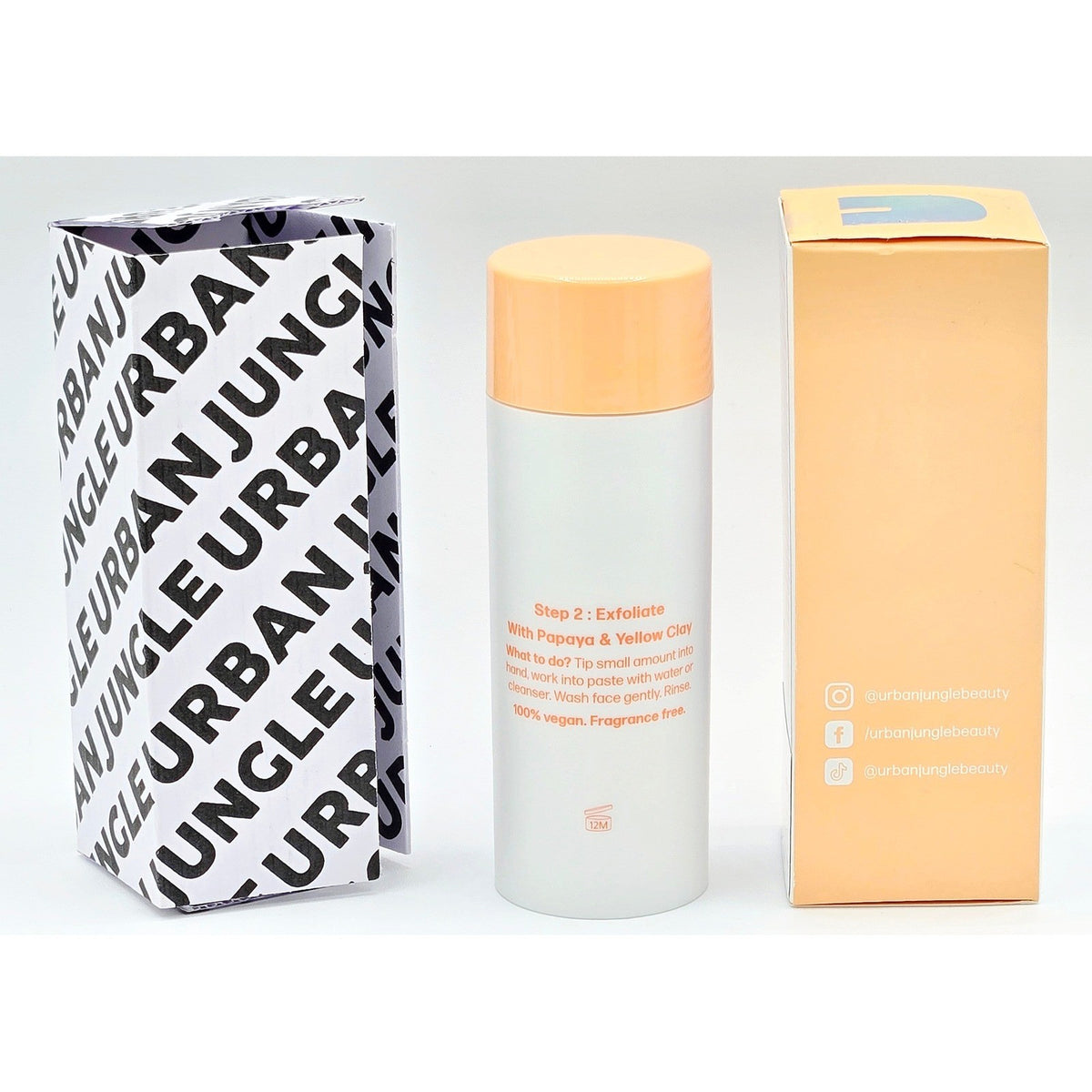 Urban Jungle Dust It Off Exfoliating Powder 1.48 oz Unisex Orange Papaya Clay