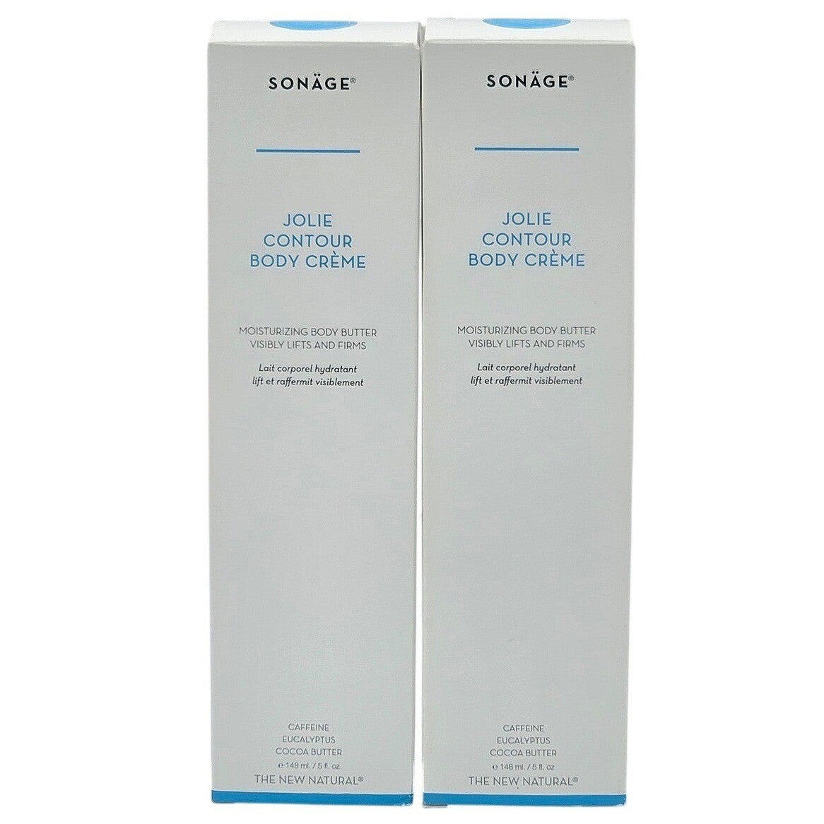 Sonage Jolie Contour Body Creme w/ Caffeine & Eucalyptus 5 fl oz each