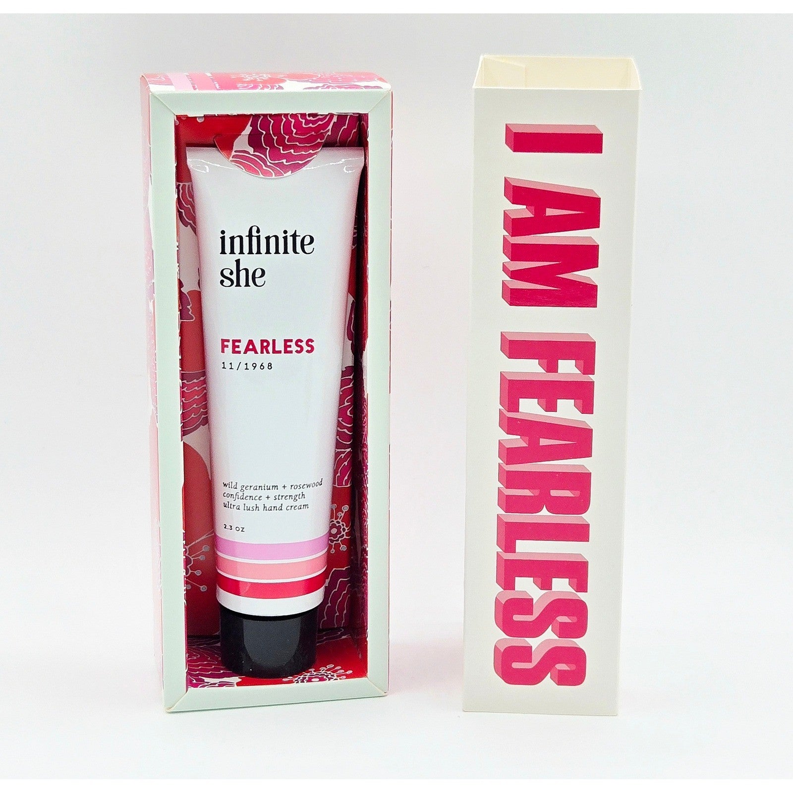 Infinite She Fearless Ultra Lush Hand Cream Wild Geranium Rosewood 2.3 oz / 65 g