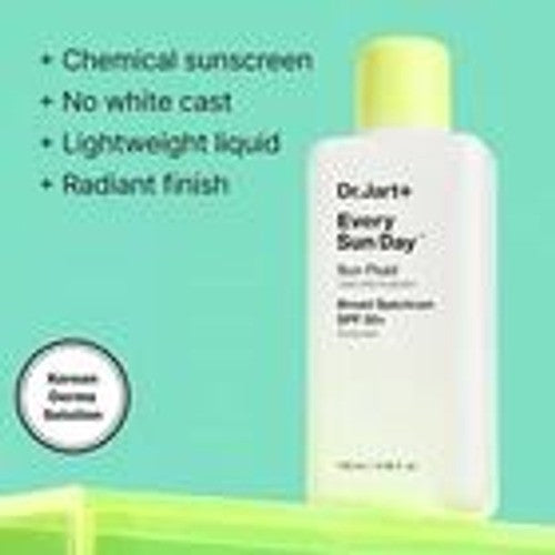 Dr.Jart+ Every Sun Day Sun Fluid Broad Spectrum SPF 50 3.36 fl oz x2
