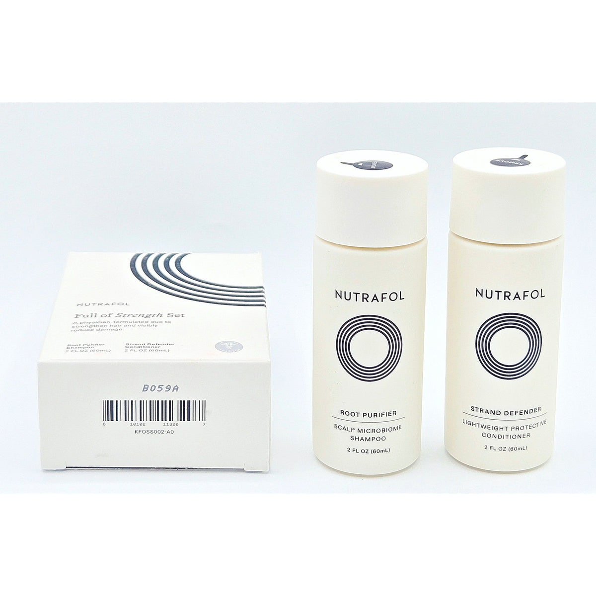 Nutrafol Full of Strength Set Root Purifier & Strand Defender 2 FL OZ Each