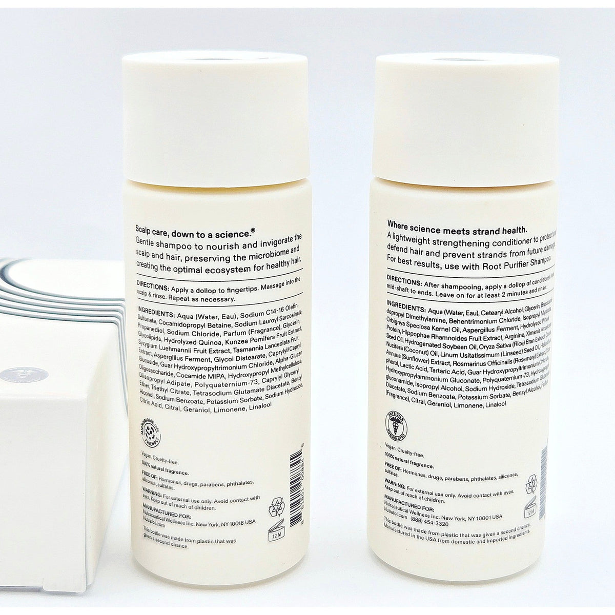 Nutrafol Full of Strength Set Root Purifier & Strand Defender 2 FL OZ Each