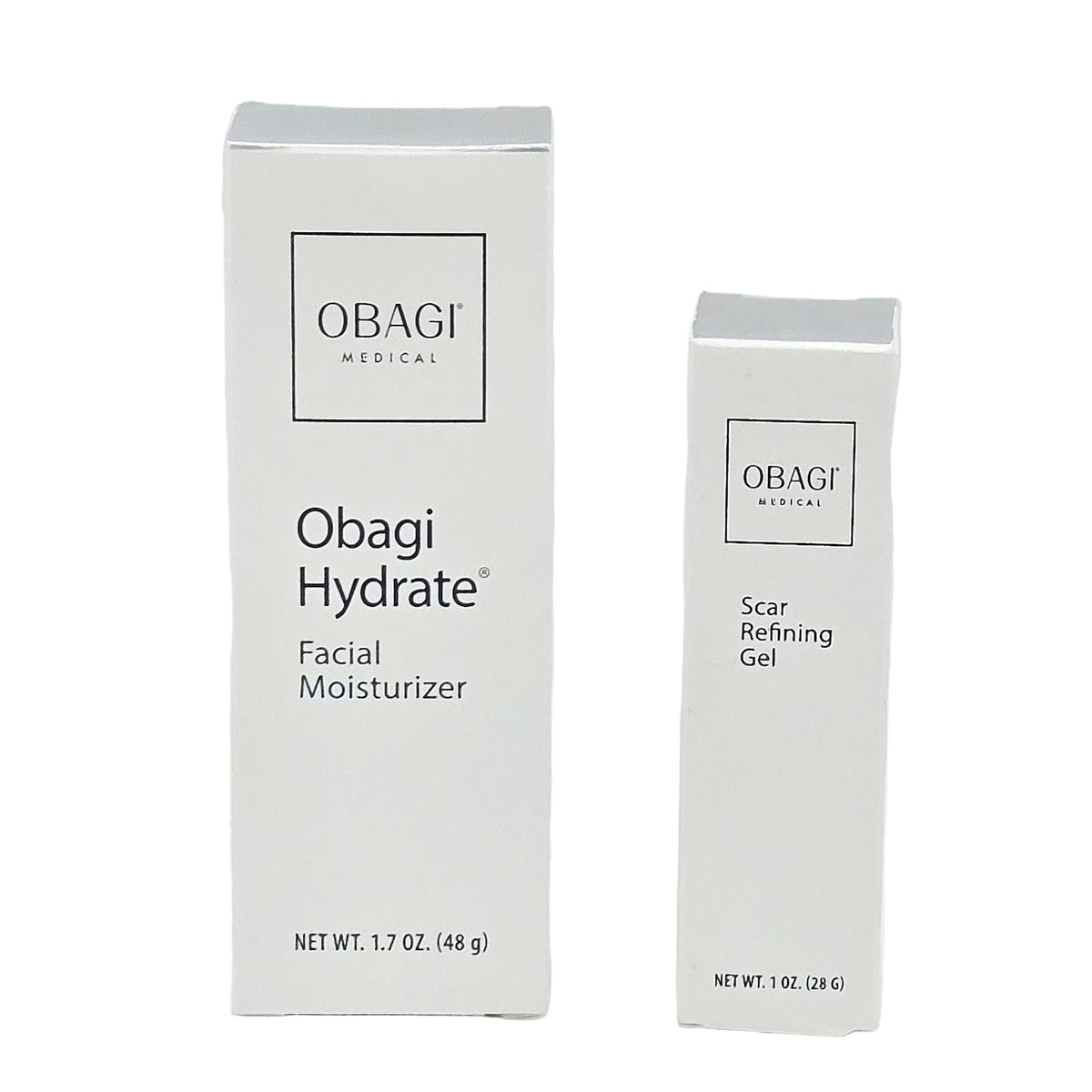 Obagi Hydrate Facial Moisturizer 1.7oz & Scar Refining Gel 1oz Set