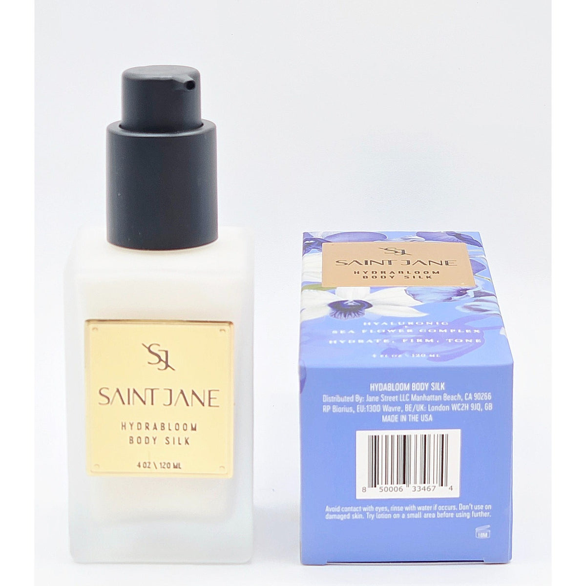 Saint Jane Hydrabloom Body Silk 4oz Hydrating Firming Moisturizer
