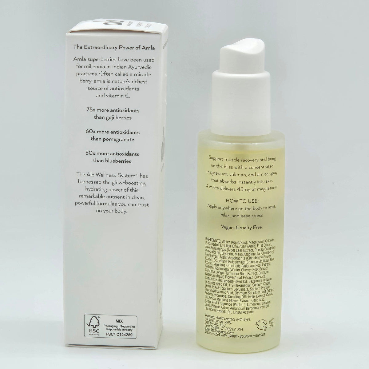 Alo Wellness System Magnesium Reset Spray 3.2 fl oz 95 ml
