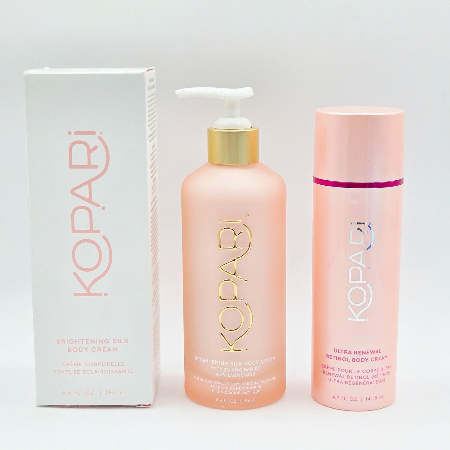 Kopari Brightening Silk Body Cream 6.6 oz + Ultra Renewal Retinol Cream 6.7 oz