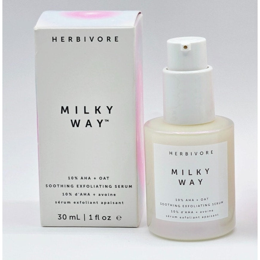 Herbivore- Milky Way - 10% AHA + Oat - Soothing Exfoliating Serum - 1 fl. oz,