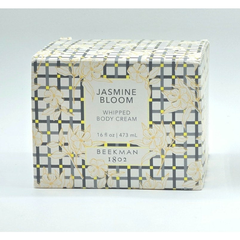 BEEKMAN 1802 Jasmine Bloom Whipped Body Cream Tub 16 oz.- NEW