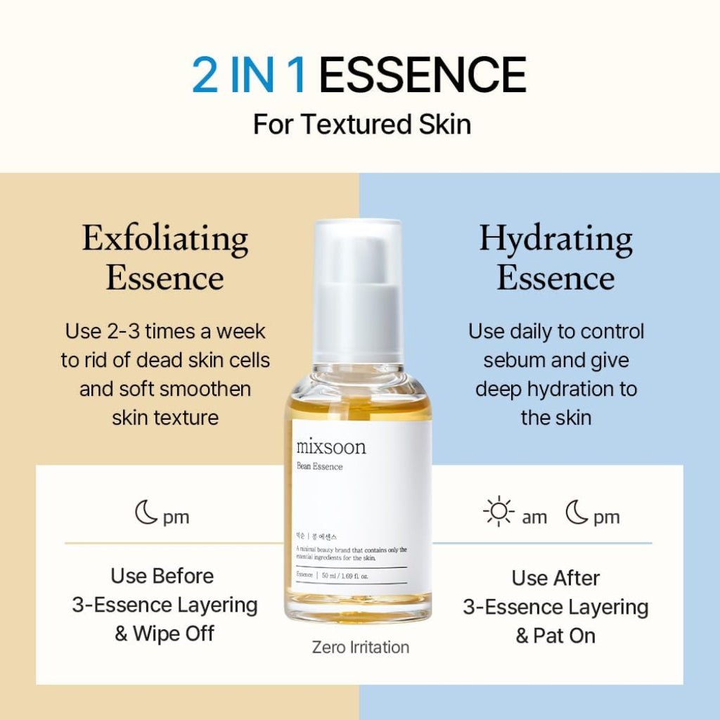 Mixsoon Bean Essence 30 mL skincare essence product detail