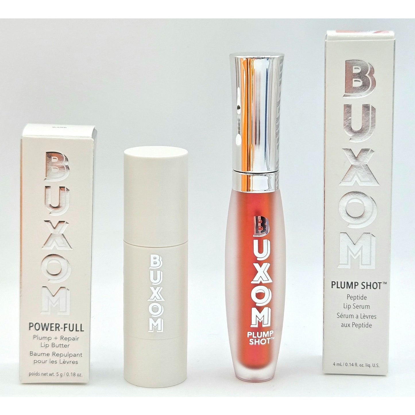 Buxom POWER-FULL Plump & Repair Lip Butter BARE + PLUMP SHOT Enchanted Berry NIB