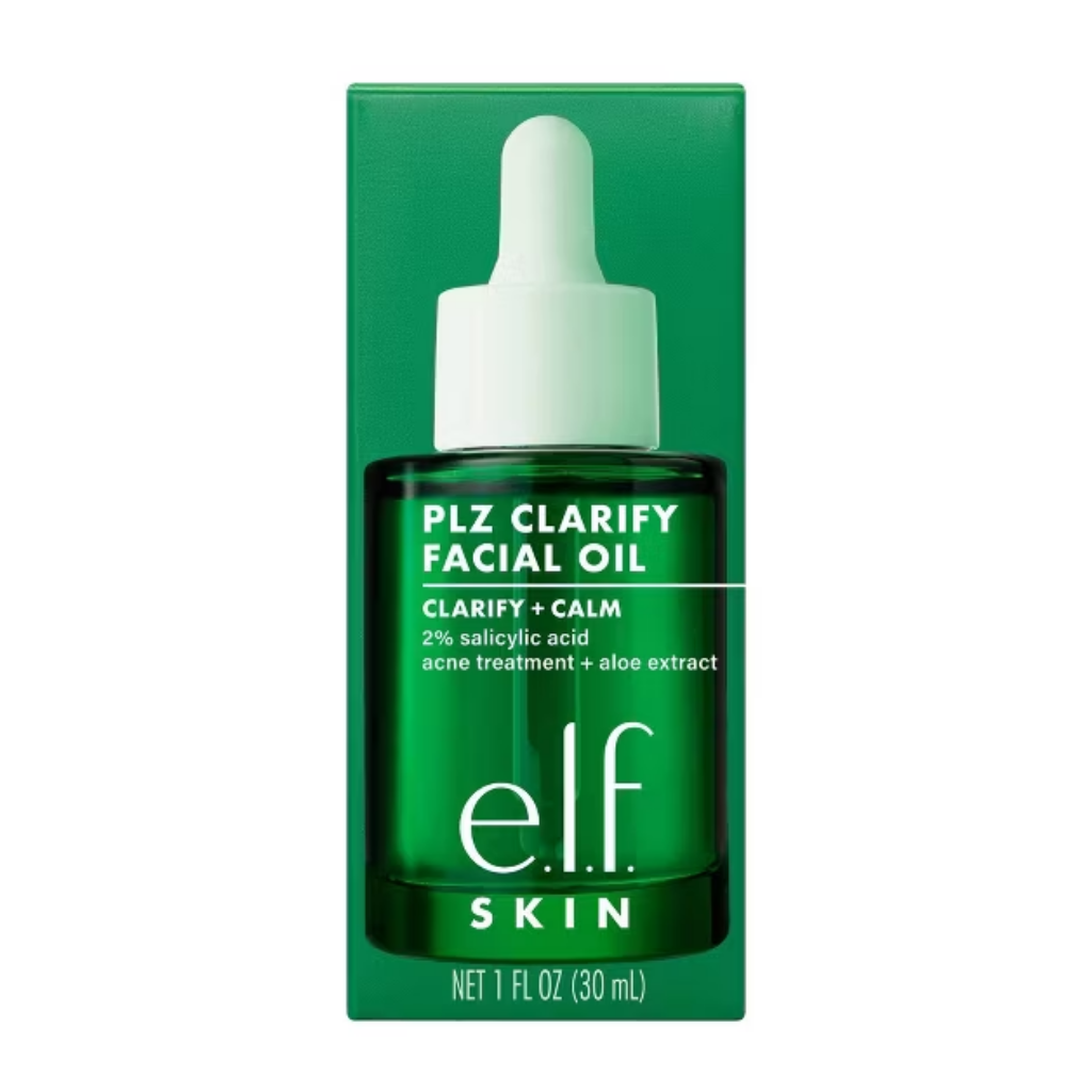 e.l.f. SKIN PLZ Clarify Facial Oil with 2% salicylic acid, 1 fl oz