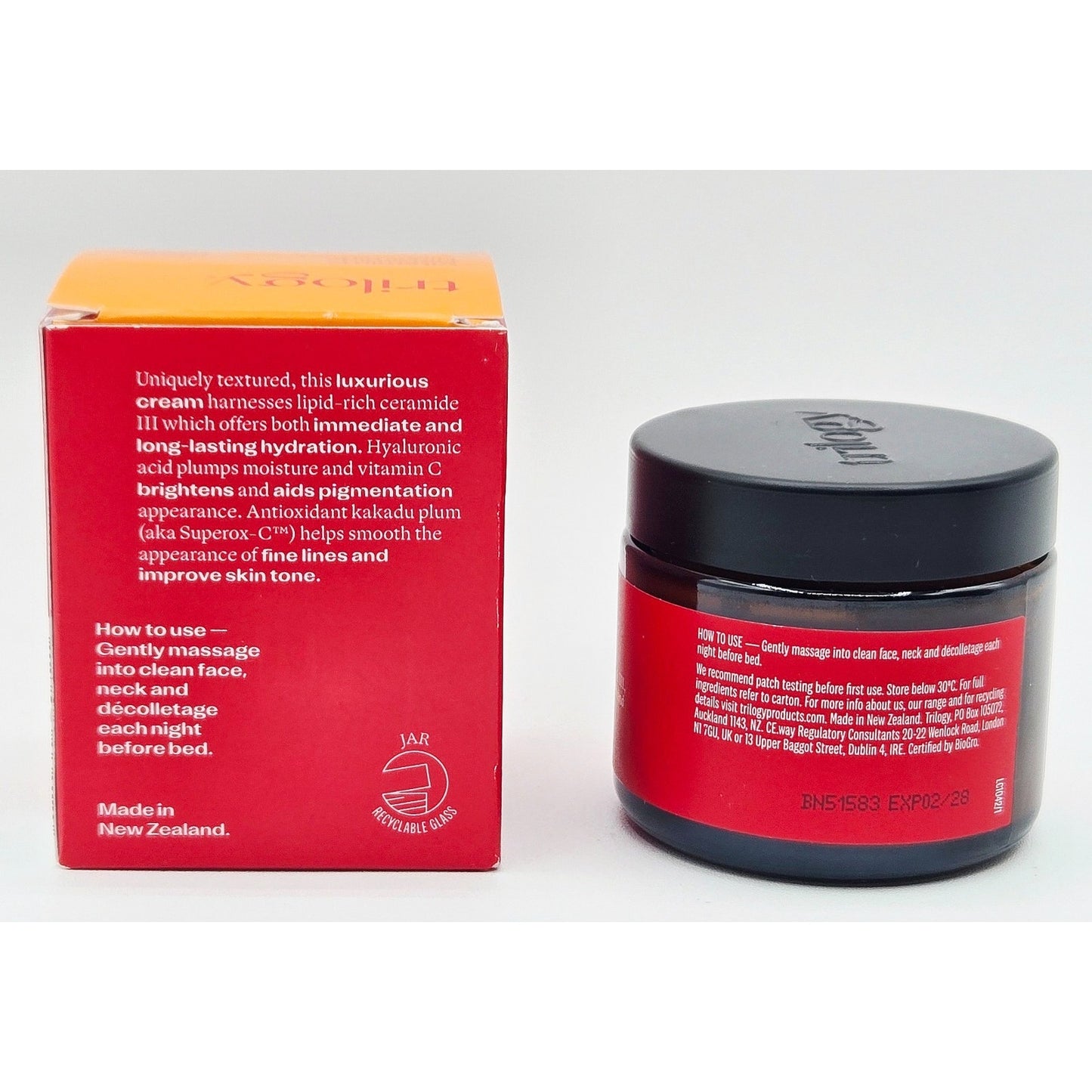 2 Pack Trilogy Vitamin C Ceramide Night Cream 2 oz/ 60ml NIB