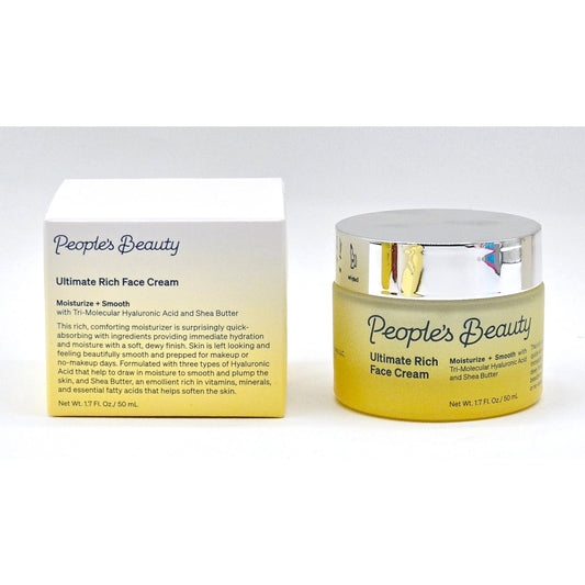 Peples Beauty Ultra Rich Face Cream 1.7 fl oz Hyaluronic Acid & Shea Butter NIB