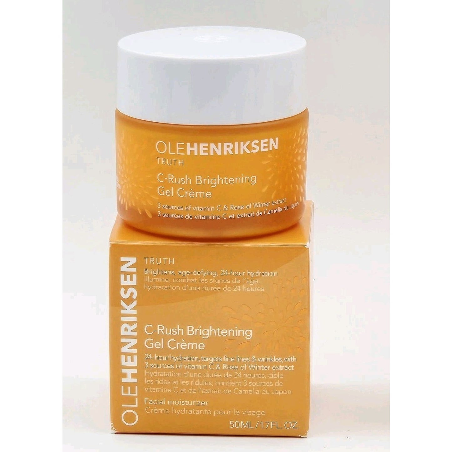 Ole Henriksen C-Rush Brightening Gel Cream, 24hr Facial Moisturizer, 1.7 oz, NIB