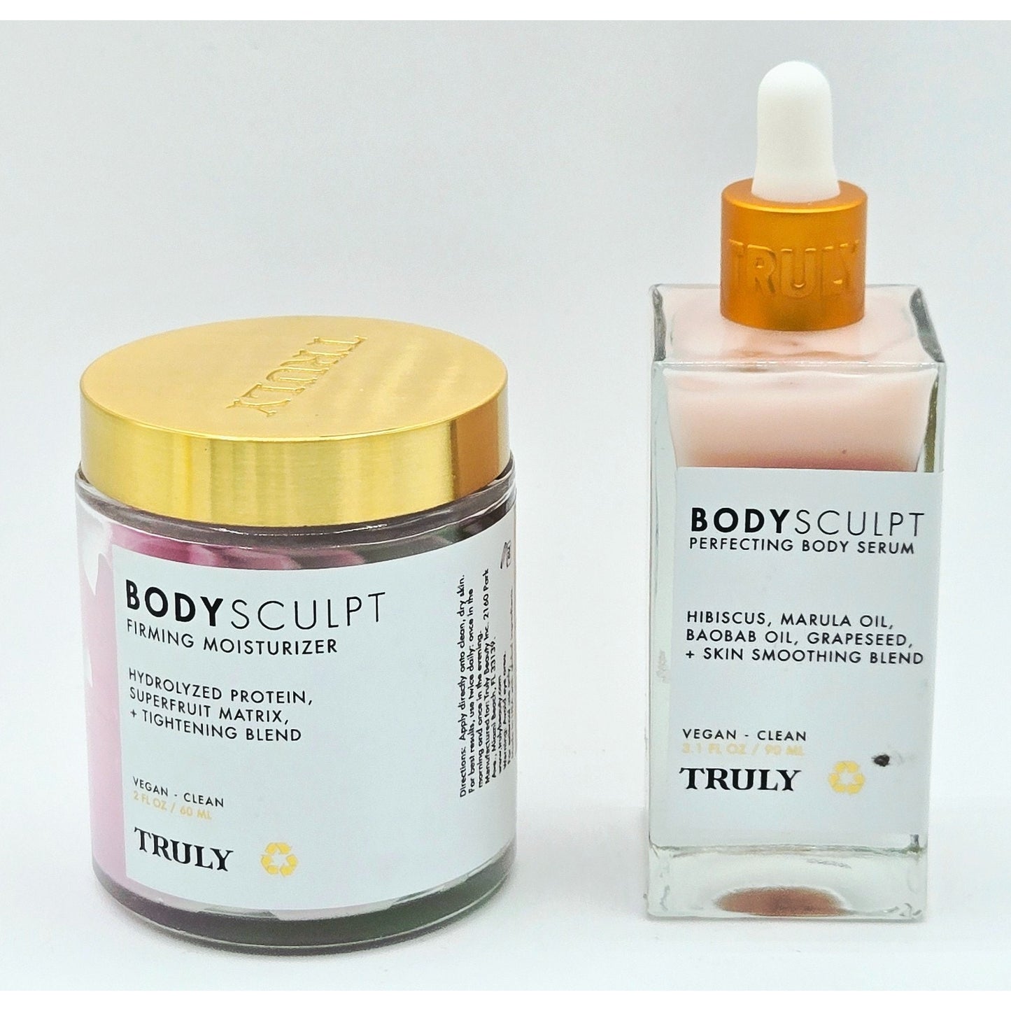 Truly BodySculpt Set – Perfecting Body Serum 3.1 fl oz & Firming Moisturizer 2 oz