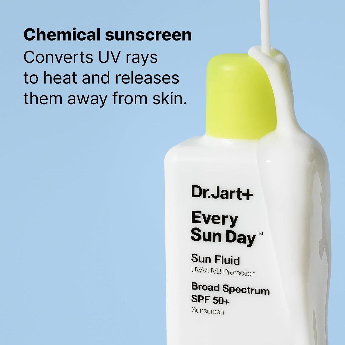 Dr. Jart+ Every Sun Day Fluid Korean Sunscreen SPF 50+ for Face 100 mL / 3.38 fl oz